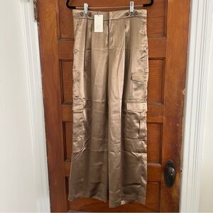 Satin Cargo Trousers